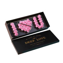 Custom logo luxury romantic rose gift packaging floral valentine's day i love you mom flower box