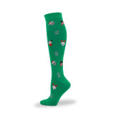 Christmas Compression Stockings Unisex Snowman Compress Sports Running Nylon Socks Relieve Muscle Fatigue and Varicose Veins