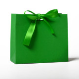 Bowknot decorative color paper bag custom logo square gift paper bag