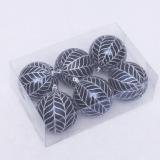 8cm dark blue painted christmas  plastic ball for Hanging tree decoration
