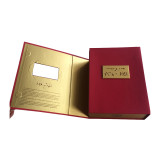 Custom Gold Cardboard Flat Folding Hair Extension Paper Packaging Gift Box With magnet close