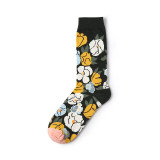 Custom Wholesale   Cute Fashion Popular Characters  Design  Cotton Funny Woman  Happy Socks