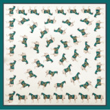 Spring and autumn korean professional decoration original white small square silk satin head scarf