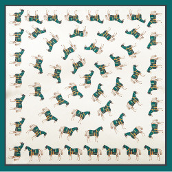 Spring and autumn korean professional decoration original white small square silk satin head scarf