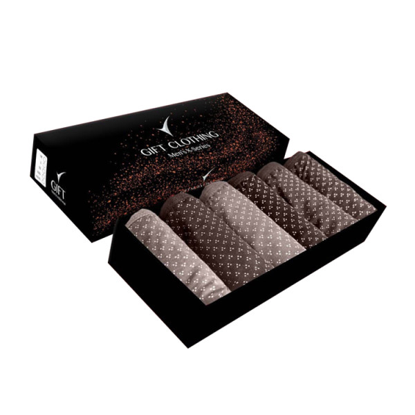 Fashion Custom Logo Printed Recycled Materials Paperboard Socks Men Lingerie Underwear Packaging Box