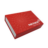 Custom Made Luxury Matte Rigid Book Shape Flip Top Boxes Cardboard Magnetic Box With Foam Insert