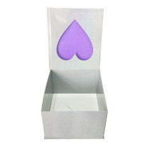 Custom eco friendly paper packaging  folding gift boxes i love you box for mothers day with window
