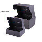Black shoe bag perfume gift box set clothing packaging box customizable shipping box