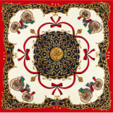 Wholesale Price Latest Design Women Silk Small Square Scarf Female Carriage Print Ladies Charming Silk Scarf