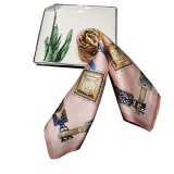 High Quality 100% Silk Feeling Custom Design Digital Printing 53x53 Cm Silk Scarf Square Scarf