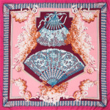 2021 Luxury Brand Silk Scarf Women Print Square Shawl Hijab Scarves Female Hand Roll Shawls Scarves For Ladies 130*130cm