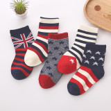 Baby Sock Autumn And Winter Combed Cotton Baby Cartoon Boys and Girls Middle Stockings