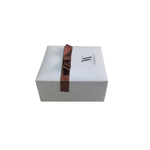 New Design Custom Logo Foldable  Romantics Wedding Ring Gift Box With Ribbon Marry Me Surprise Packing