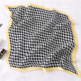 Custom Folds Small Silk Scarf Ladies Wild Decorative Winter Square Scarf Wrinkle Wholesale Neckerchief Scarf