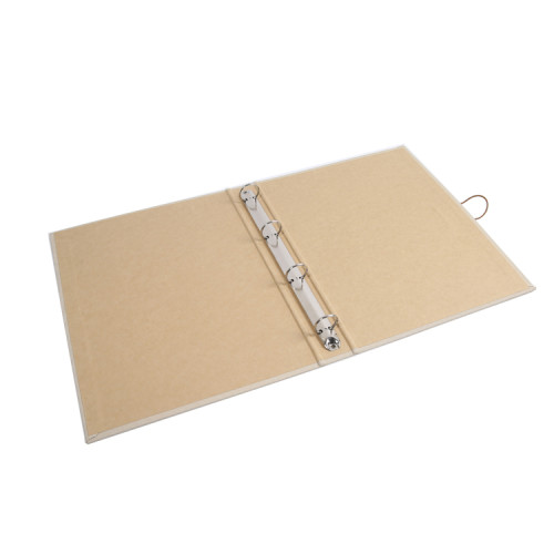Hot selling 1 inch 4-holes craft paper a4 cardboard ring binder protect clip file folder with button