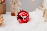 Amazon hot sale painted plastic ball for Xmas decoration