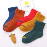 Baby Sock Autumn And Winter Combed Cotton Baby Cartoon Boys and Girls Middle Stockings