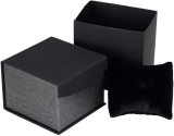 high quality magnetic flip paper watch packaging box custom logo