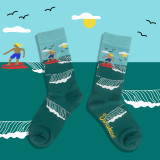 2021 Mens Funky Bakery Novelty Colorful Happy Dress Socks Assorted Designs