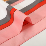 130*130cm New Twill Silk Scarf Design Bandana Chain Printing Scarf Women Shawls Luxury Brand Women Wraps Silk Scarves