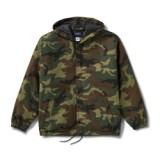 OEM custom printing lightweight hooded windproof quilted outdoor camo jacket for men