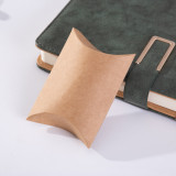 Custom logo folding paper box candy/socks packaging pillow paper box with handle