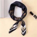 Spring And Autumn Lady Luxury Travel Shawl New Style Printed Large Square Beach Silk Head Scarf