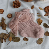 Autumn and Winter New Big Bow Woolen Baby Socks Baby Girl Cotton Socks Wholesale Princess