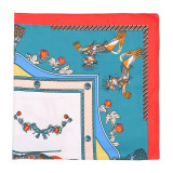 Twill Silk 70cm Spring Festival Horse Ladies Decoration Tied Bag Small Ribbon Square Satin Scarf