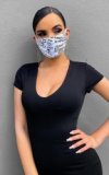 brand Adult fashion Maskes Washable Printing Cotton reuseable stylish Maskes Dustproof Antifog Cotton Mouth women face Maskes