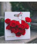 New Style Shopping Bag Packaging Flower With Heart Clear Window Birthday Party Carry Bags Wholesale