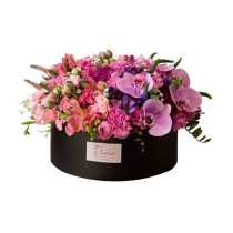 Custom Logo Printed Cardboard Large Round Tube Luxury Hat Cylinder Velvet Rose Flower Boxes for Bouquets