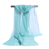 High Quality Chiffon Scarf Women Silk Scarves Chiffon Thin Shawls And Wraps Pure Color Hijab Stoles