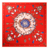 Women spring and autumn twill satin silk beach towel sunscreen shawl summer printed square scarf