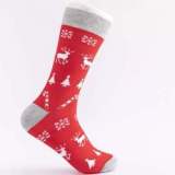 New Colorful Christmas Day Socks Medium Tube Large Size Breathable Cotton Socks Gift Christmas Casual Trend Male Socks