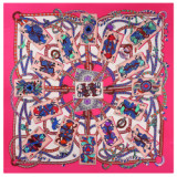 30 Patterns Fashion Scarves For Women Shawl Print Silk Satin Hijab Scarf Female Bandana 70*70cm Luxury Brand Square Shawls Scarf