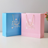 Baby foldable bag pink wedding cake boxes custom stackable box and handbag