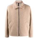 OEM custom logo winter wool varsity fashion bomber windbreaker outdoor zip-up shirt jacket for men