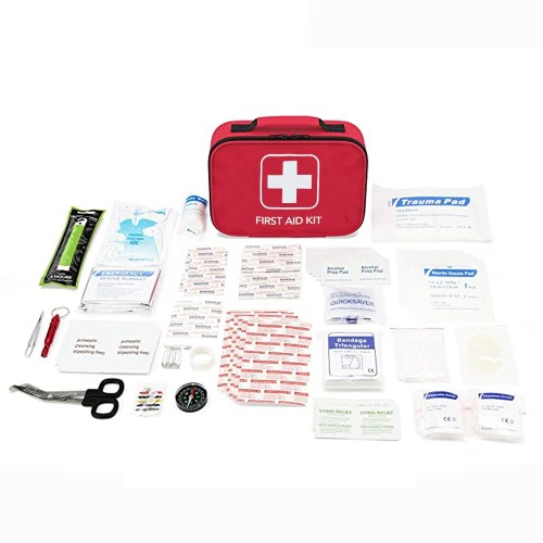 Evantek 2 in 1 first aid medical med kit red cross society