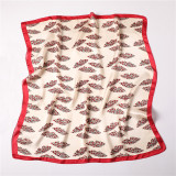 Ladies simple Explosive style silk scarf women's big square ladies scarf hijab gift silk scarf factory wholesale custom