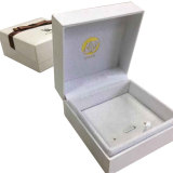 Customized Luxury Plastic Case PU Leather Wrapping Covered Velvet Women Jewelry Watch Gift Box with Embossing Logo