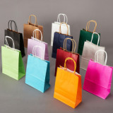 Hot Sale Custom Kraft Paper Bag Manufacture Low MOQ High Quality White/Black/Red Cheap Paper Bag