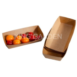 Disposable French Fries paper Container Box Kraft Paper Boat Box Fast Food Box