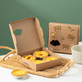 Egg tart Paper Box Gift Box Packaging West Dessert Cookie Box