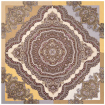 Twill silk big scarves women shawl bohemia nation style printed pattern square scarf