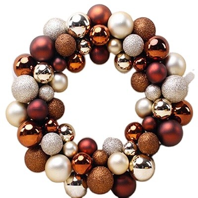 35cm Personalized plastic Christmas Ball ornament chain for decoration