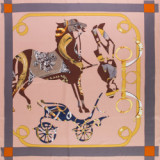 Silk Scarf Women's Twill Printing Large Square Scarf 130cm Summer Vacation Travel Gift Sunscreen Shawl