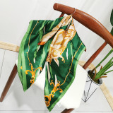 Digital Printing Horse Pattern Factory 100% Twill Silk Scarf 90x90cm With Best Quality