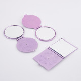Handheld Beauty Vanity Mirror Mini Handheld Square Shape Makeup Mini Pocket Mirror