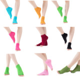 Wholesale Trained With Non-Skid Silicone Soles Comfortable Breathable Yoga Socks